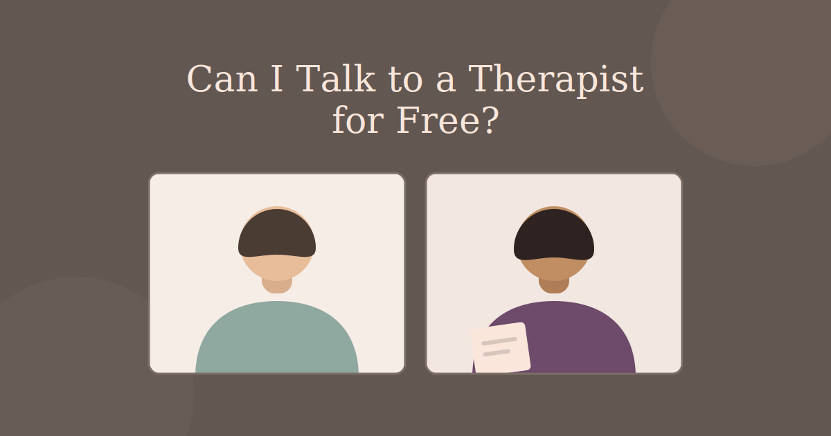 You are currently viewing Can I Talk to a Therapist for Free?